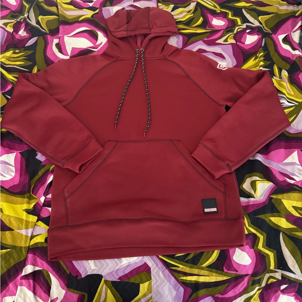 Craft Deep Red Sweatshirt with Logo Patch